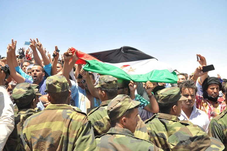 Una manifestazione di sahrawi in Algeria -     RIPRODUZIONE RISERVATA