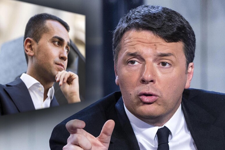 Il segretario del Pd Matteo Renzi e il candidato premier M5s Luigi Di  Maio - RIPRODUZIONE RISERVATA
