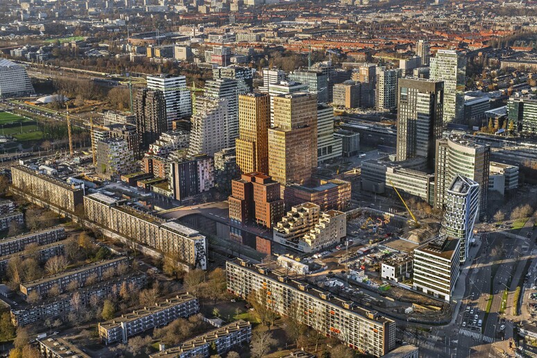Zona di Zuidas ad Amsterdam, sede per l 'Ema © ANSA/EPA