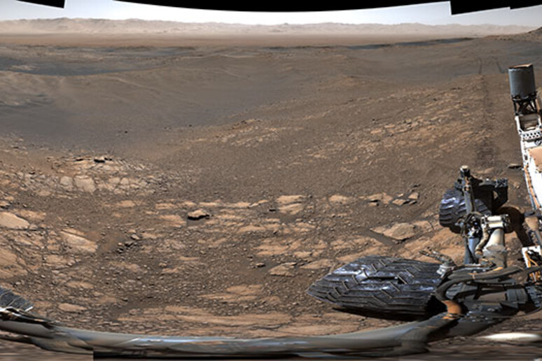 Il panorama di Marte catturato dal rover Curiosity (fonte: NASA/JPL-Caltech/MSSS) - RIPRODUZIONE RISERVATA