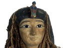 La maschera facciale del faraone Amenhotep I (fonte: S. Saleem e Z. Hawass) (ANSA)