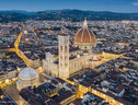 Lo spettacolo del Duomo di Firenze visto dal drone (ANSA)
