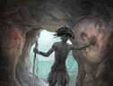 Raffigurazione artistica di Tebo1, il giovane che subì l'amputazione del piede sinistro 31.000 anni fa (Fonte: Jose Garcia (Garciartist) and Griffith University) (ANSA)