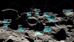 La mappa completa della 13 regioni del Polo Sud  lunare nelle quali potrebbero tornare  gli astronauti (fonte: NASA) (ANSA)