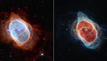 La Nebulosa Anello del Sud fotografata dal telescopio Webb (fonte: NASA, ESA, CSA, STScI) (ANSA)