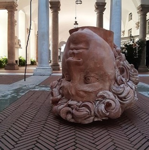 Al Ducale di Genova la testa del David di Andrea Salvatori © ANSA