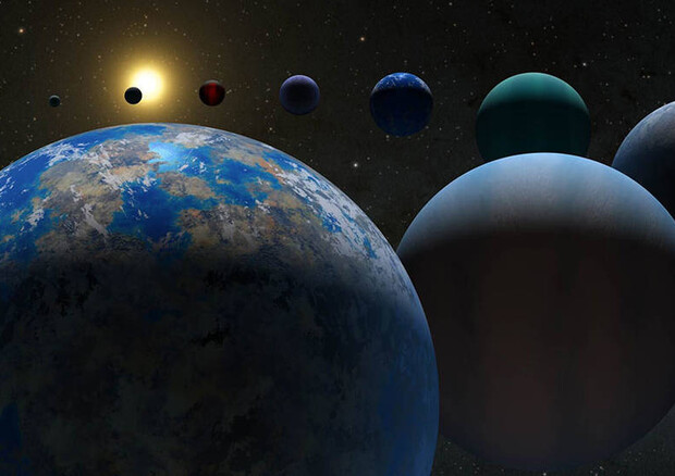 Rappresentazione artistica di pianeti esterni al Sistema Solare (fonte: NASA/JPL-Caltech) © Ansa