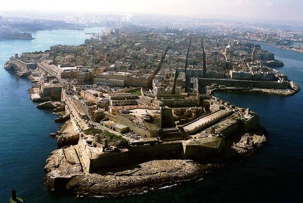 Una veduta aerea de La Valletta