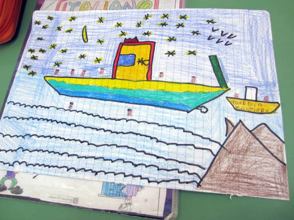 Lampedusa: bambini disegnano e raccontano tragedia migranti [ARCHIVE MATERIAL 20131005 ]
