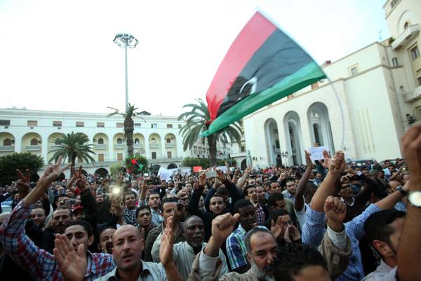 Protest in Tripoli, Libya