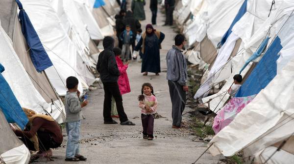 Bambini siriani in un campo rifugiati in Turchia