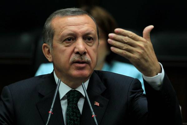 Il primo ministro turco Recep Tayyip Erdogan