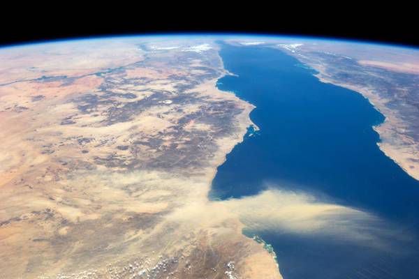 Panoramic view of most of the length of the Red Sea [ARCHIVE MATERIAL 20130711 ]