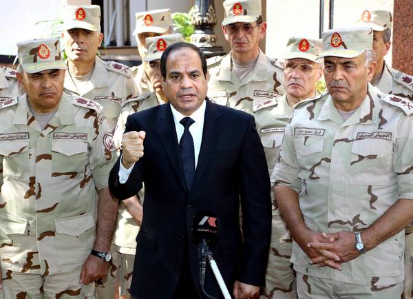 Egyptian President responds to attacks in Sinai which left over 30 soldiers dead last October