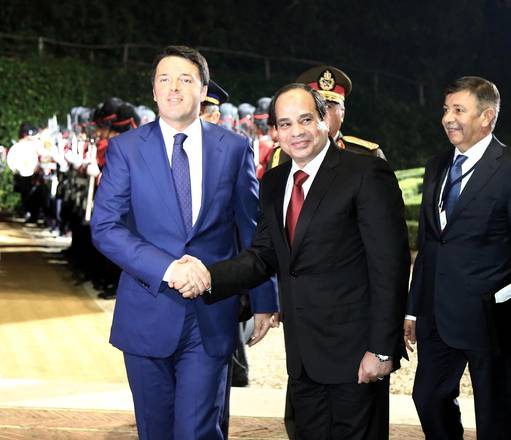 Renzi riceve Al-Sisi