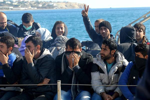 Refugees arrive to Crete island