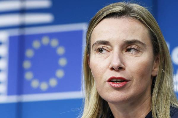 High Representative of the EU for Foreign Affairs and Security Policy Federica Mogherini