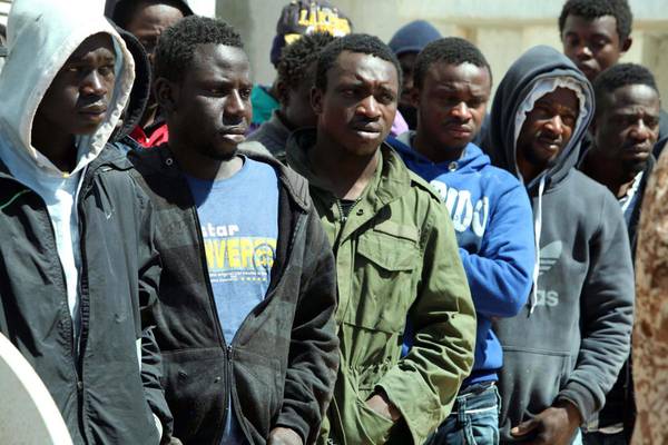 Black refugeses in Libya
