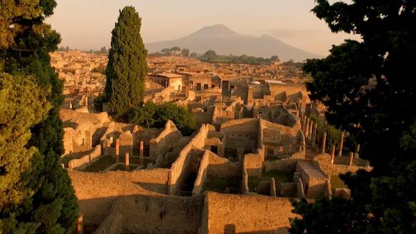 A view of Pompeii