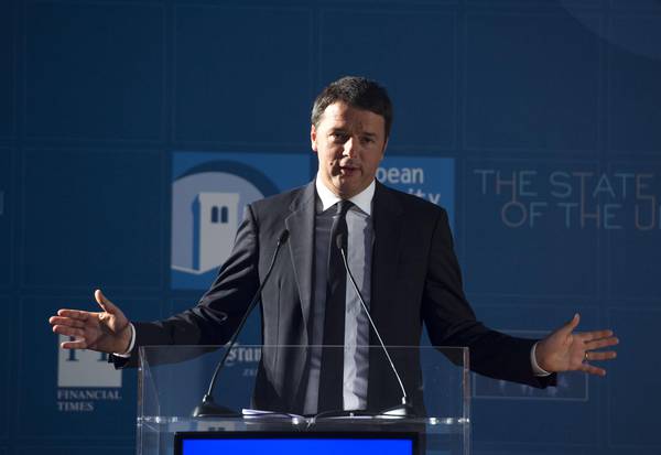 Italian premier, Matteo Renzi