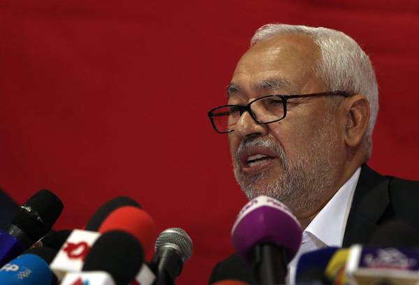 Leader of the Tunisian Ennahda party, Rachid Ghannouchi