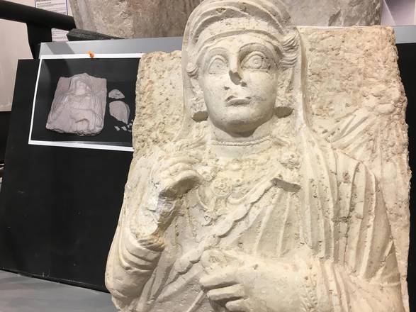 Uno dei busti di Palmira