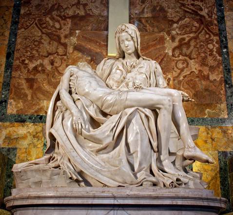 La Pietà Vaticana di Michelangelo, a San Pietro
