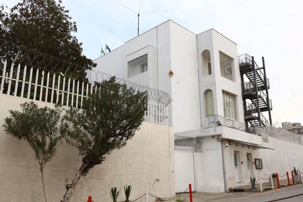 The Italian embassy in Tripoli, Libya