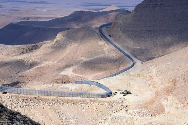 The border between Egypt and Israel (archive)