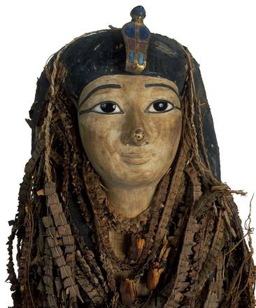 La maschera facciale del faraone Amenhotep I (fonte: S. Saleem e Z. Hawass)
