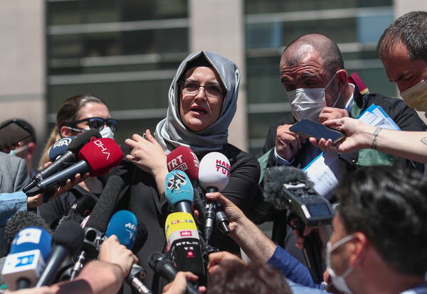 Hatice Cengiz, the Turkish fiancée of murdered journalist Jamal Khashoggi