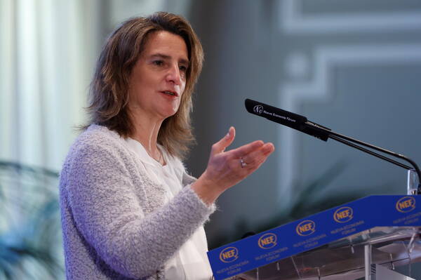 La ministra della Transizione ecologica spagnola Teresa Ribera