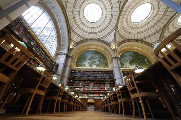 La Sala Ovale della Biblioteca Nazionale di Francia