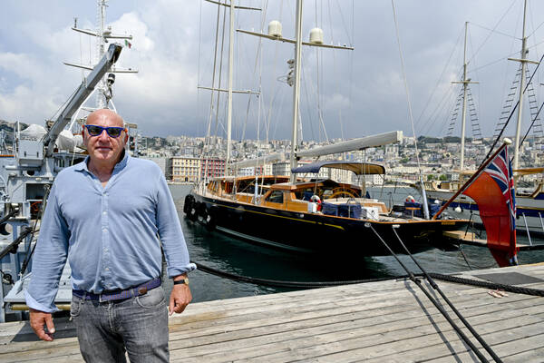 Massimo Luise, proprietario del molo delle barche vip a Mergellina a Napoli