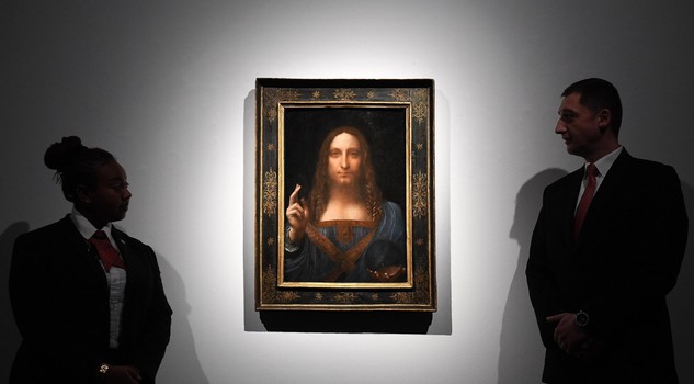 Christie's Auction House sales Leonardo da Viinci's Salvator Mundi [ARCHIVE MATERIAL 20171024 ]