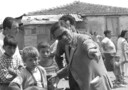 Pier Paolo Pasolini during the shooting of 'Accattone'