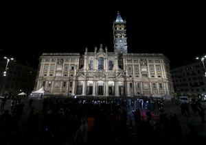 Roma:illuminazione artistica per Basilica S.Maria Maggiore