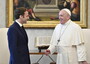 Macron in Rome, hearing with pope on October 24