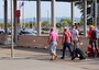 Cittadini marocchini arrivano all'aeroporto di Perugia per essere impiegati in lavori stagionali in Italia