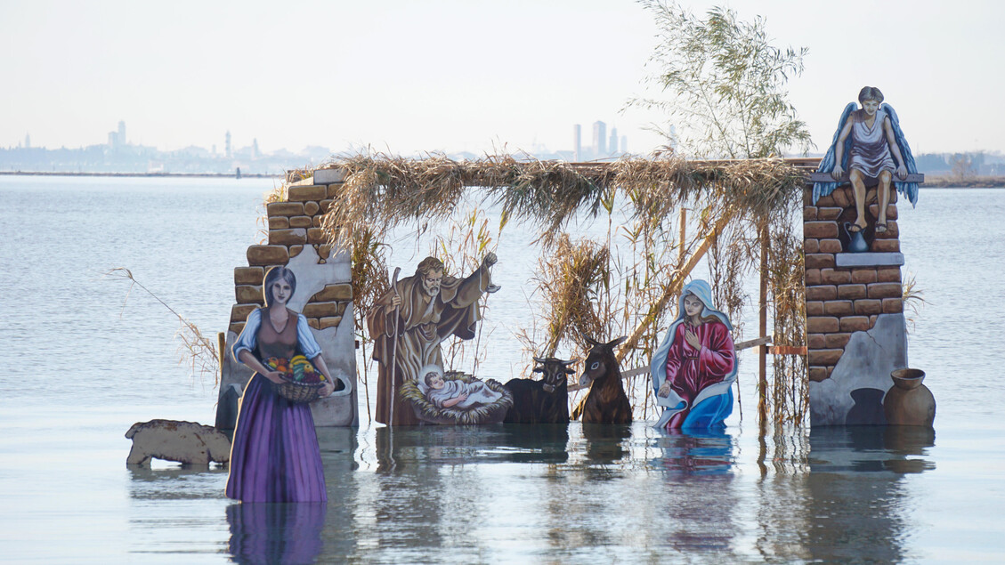 Venice: Nativity scene in the lagoon - ALL RIGHTS RESERVED
