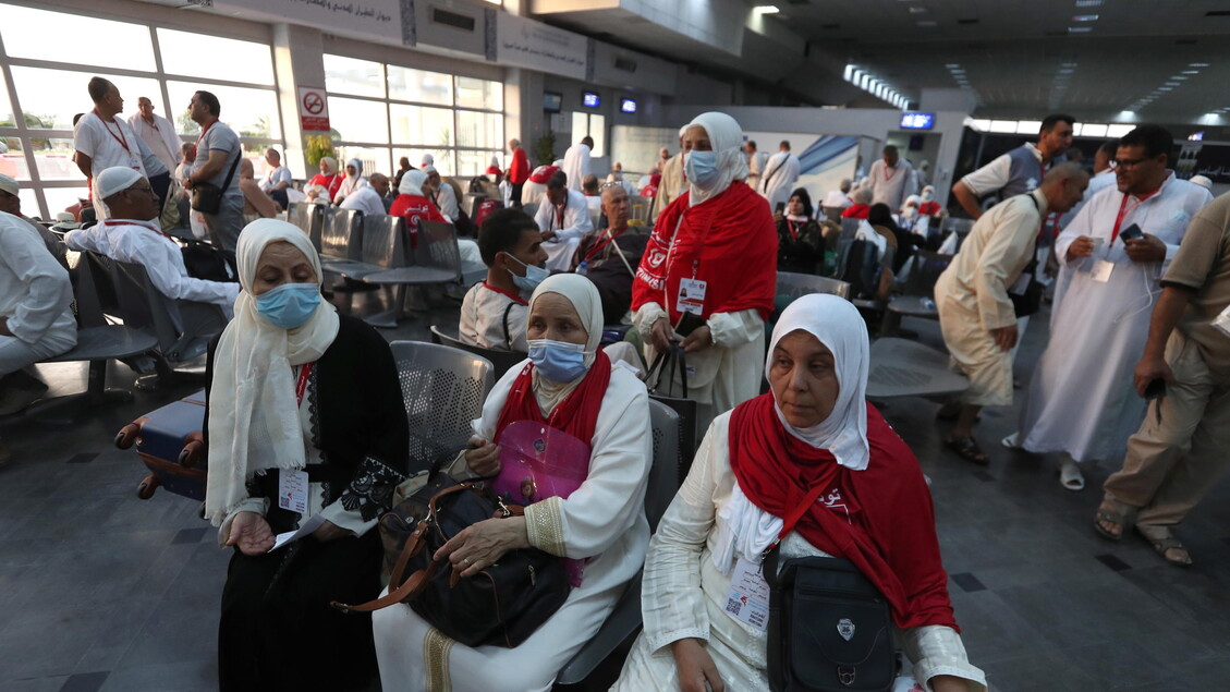 Departure of Tunisian pilgrims for the annual Hajj © ANSA/EPA