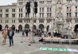 Trieste, No pass fanno montare palco in piazza Unita' d'Italia © ANSA