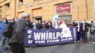 Whirlpool: presidio dei lavoratori davanti alla Regione Campania: 