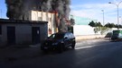 Napoli, Incendio in un deposito di bomboniere e casalinghi(ANSA)