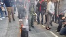 Energia, bollette bruciate a Bologna davanti alla sede dell'Eni(ANSA)