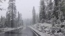 Maltempo, abbondante nevicata fuori stagione sulle Dolomiti bellunesi(ANSA)