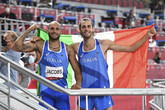 L'atletica azzurra nella storia, Jacobs e Tamberi sono d'oro (ANSA)