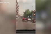 Cremona, auto colpite da un tetto e da un albero