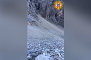 Scarica di roccia dal Monte Pelmo, ispezioni del Soccorso Alpino