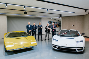 Lamborghini Countach, omaggio 50 anni dopo (ANSA)